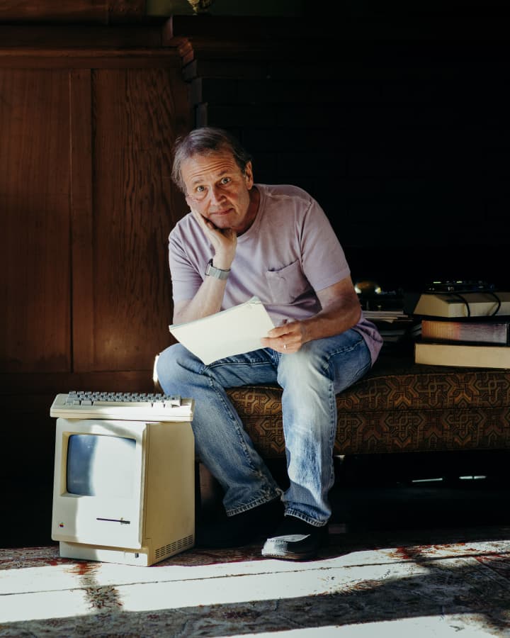 Andy and his Mac.