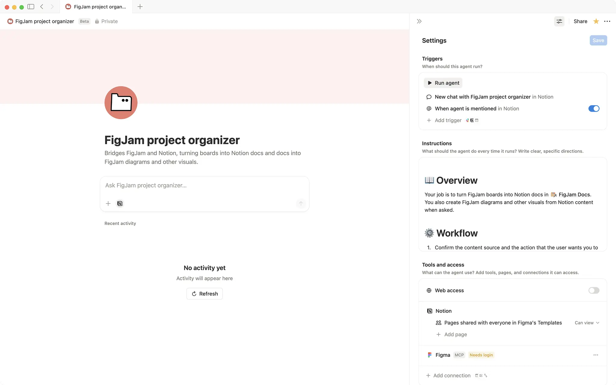 FigJam project organizer