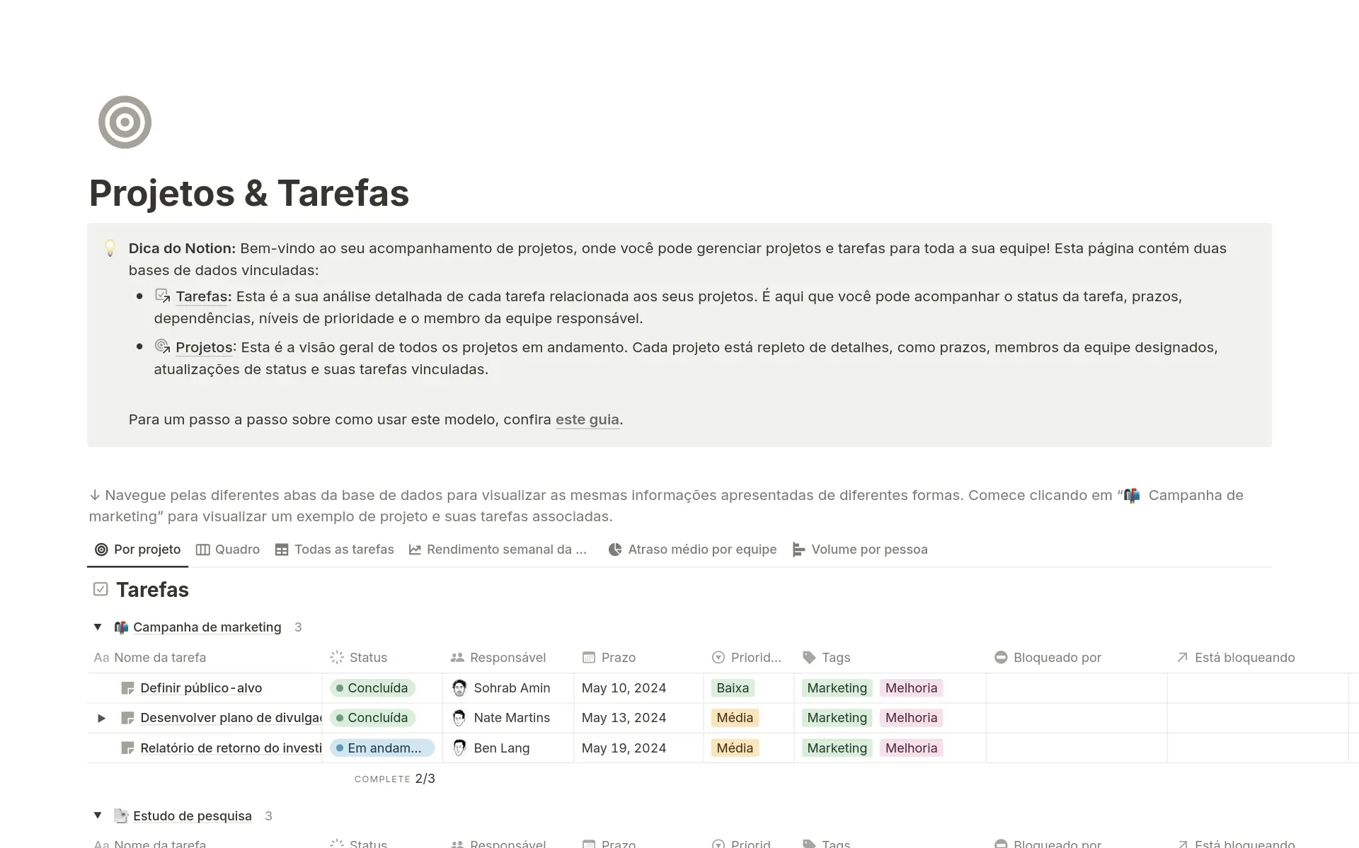 Imagem da coleção top-10-free-task-progress-chart-templates-in-notion